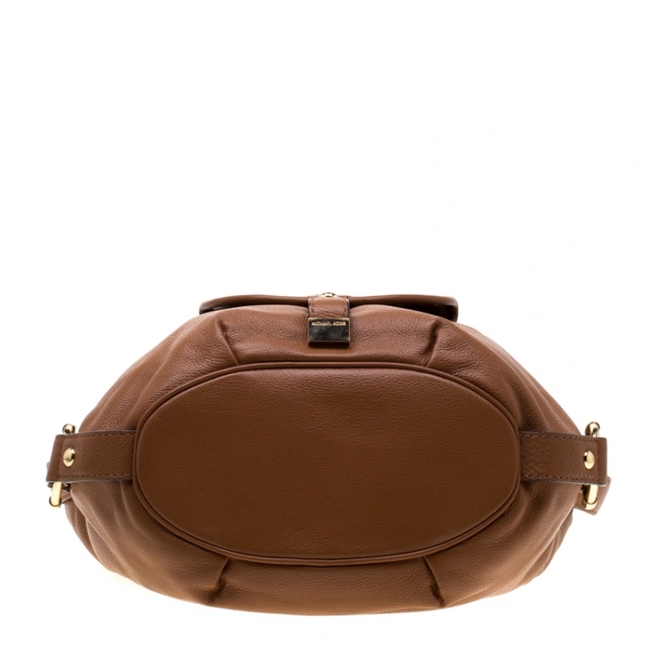 Pre Owned Michael Michael Kors Brown Leather Fulton Hobo