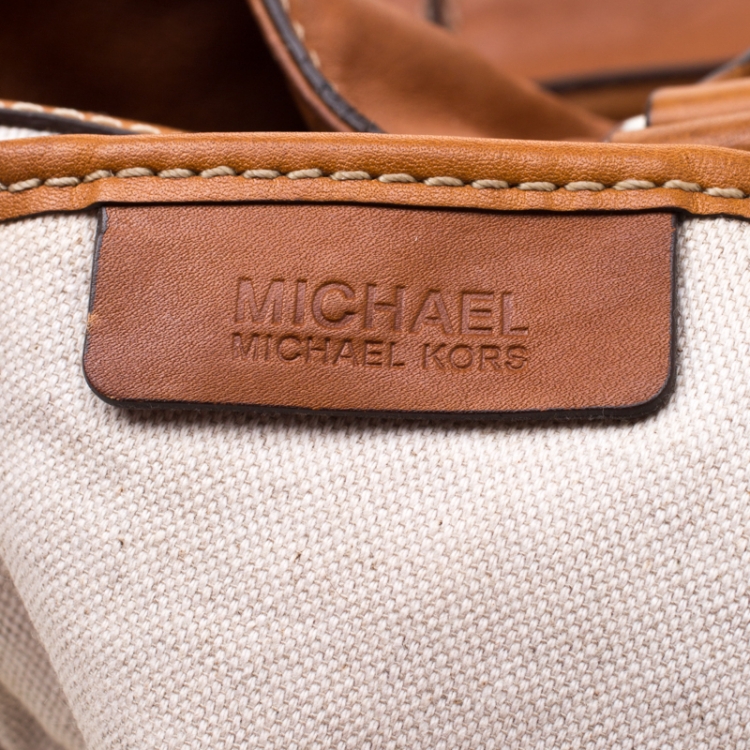 Pre Owned MICHAEL Michael Kors Brown Leather Tote