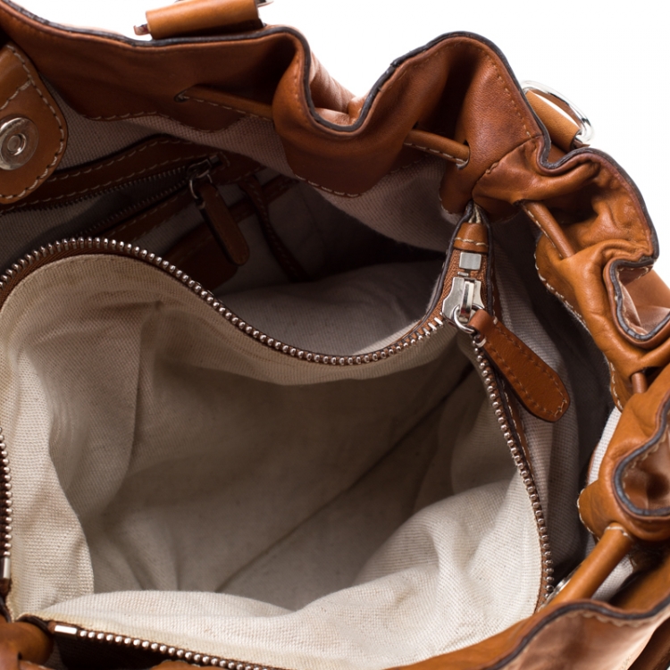 Pre Owned MICHAEL Michael Kors Brown Leather Tote