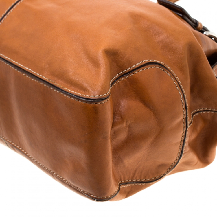 Pre Owned MICHAEL Michael Kors Brown Leather Tote