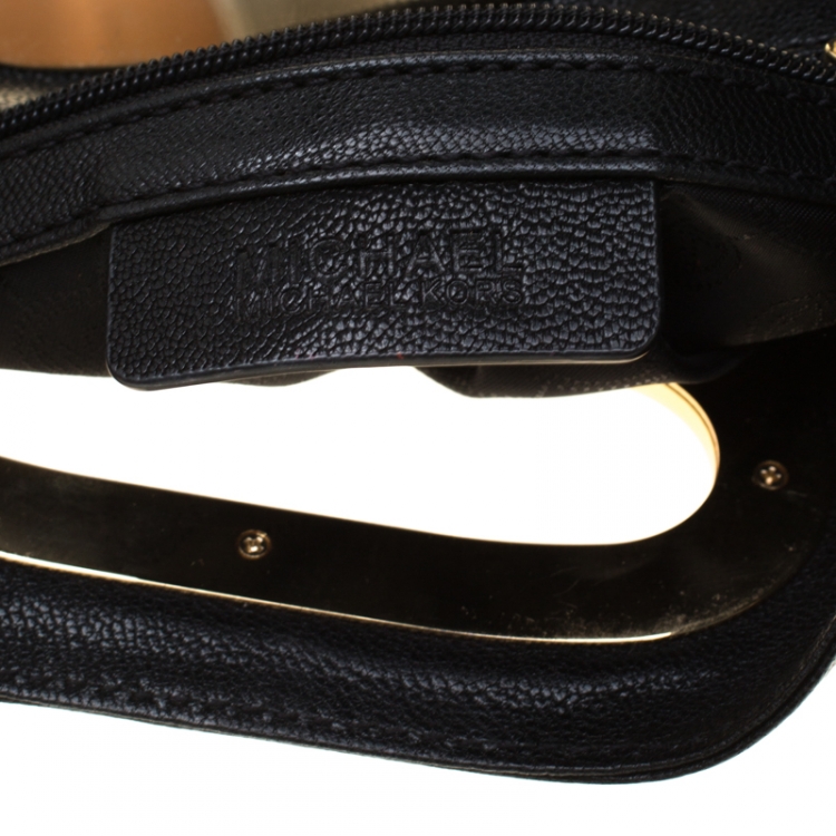 Pre Owned MICHAEL Michael Kors Black Leather Berkley Clutch