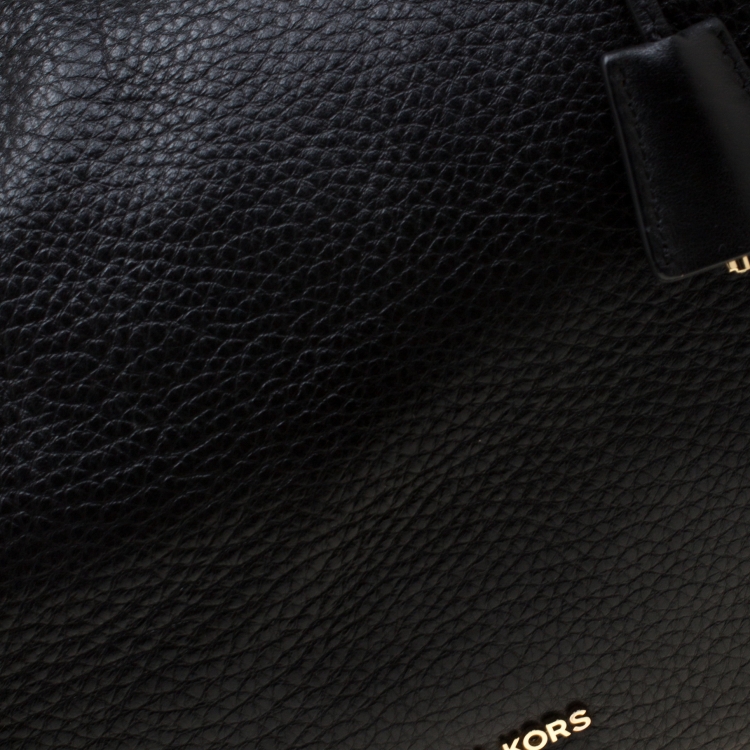 Pre Owned Micheal Kors Black Leather Satchel
