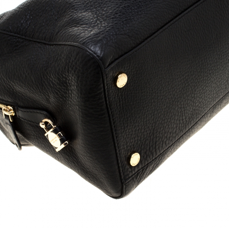 Pre Owned Micheal Kors Black Leather Satchel