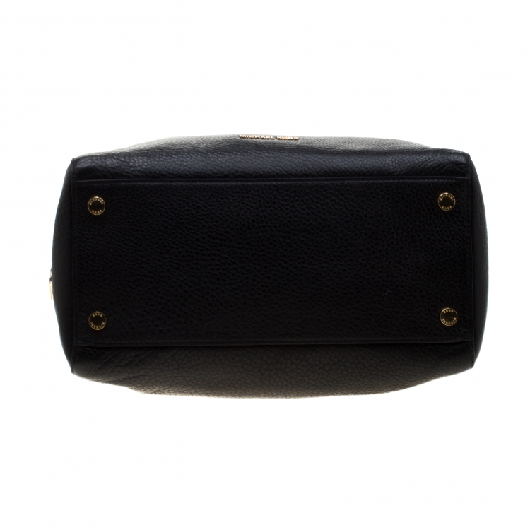 Pre Owned Micheal Kors Black Leather Satchel