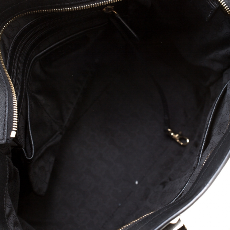 Pre Owned Michael Kors Black Leather Medium Selma Studded Tote