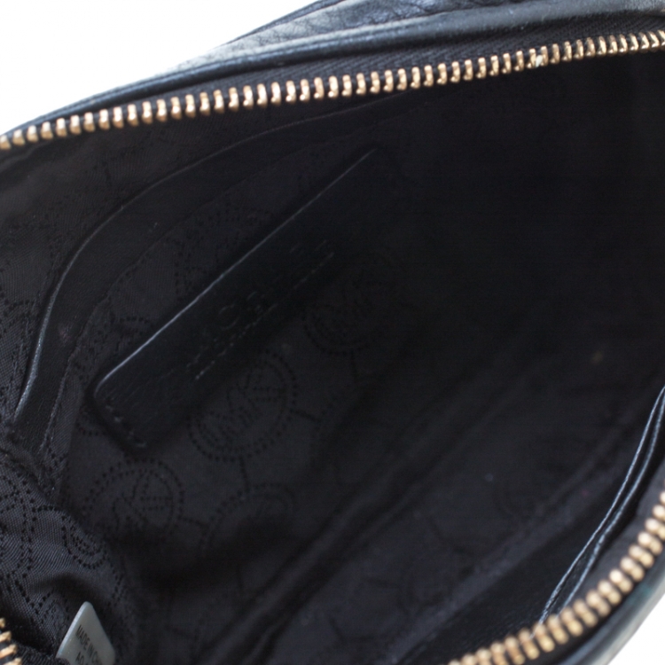 Pre Owned MICHAEL Michael Kors Black Leather Crossbody Bag