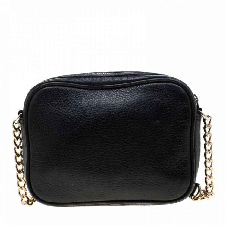 Pre Owned MICHAEL Michael Kors Black Leather Crossbody Bag