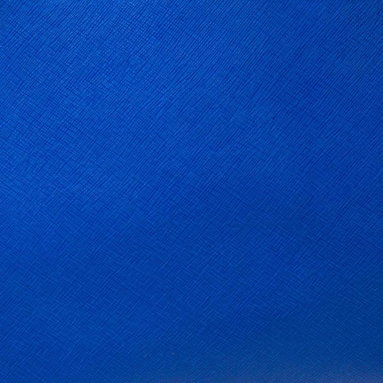 مملوكة مسبقًا Michael Michael Kors Blue/Black Saffiano Leather Medium Selma Tote