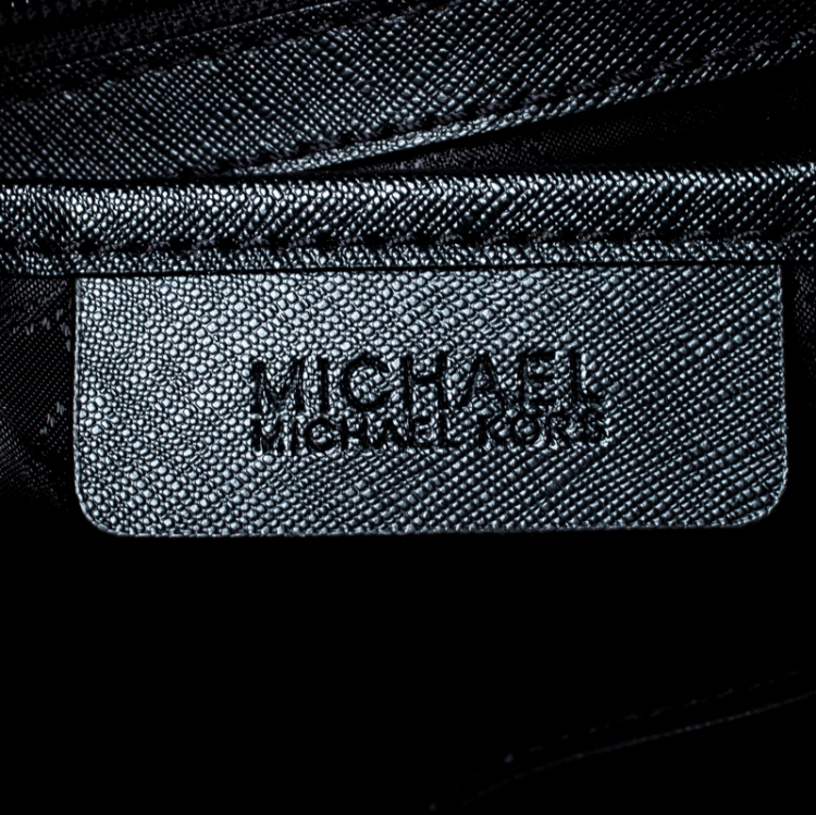 مملوكة مسبقًا Michael Michael Kors Black Saffiano Leather Medium Selma Tote
