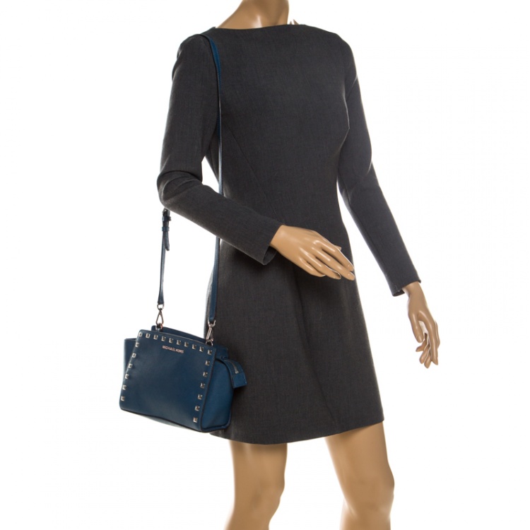 Blue Michael Kors Crossbody Bag Womens Fashion Bags  Wallets Crossbody  Bags on Carousell