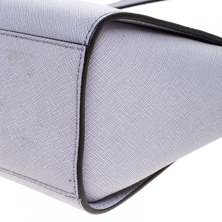Pre Owned MICHAEL Micheal Kors Lilac Leather Small Selma Crossbody Bag