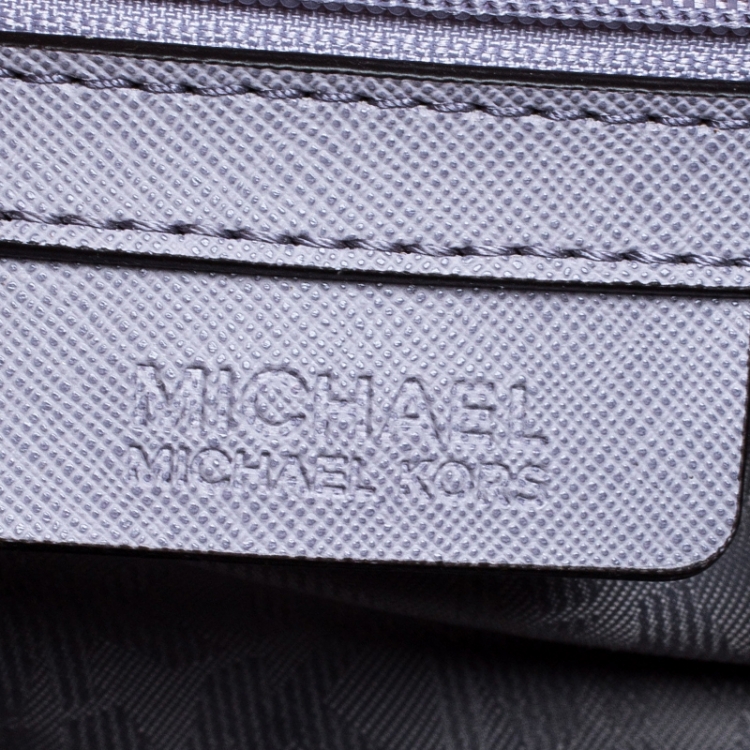 Pre Owned MICHAEL Micheal Kors Lilac Leather Small Selma Crossbody Bag