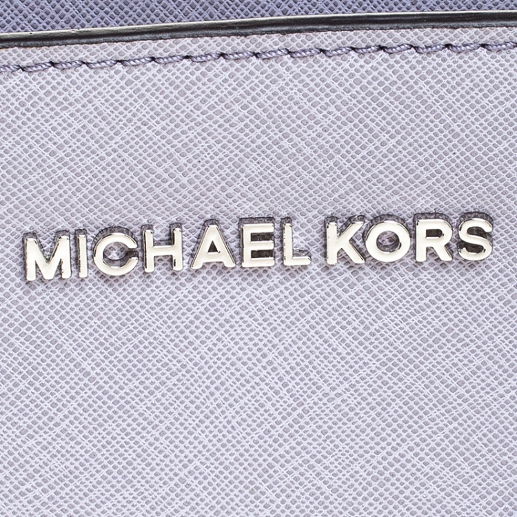 Pre Owned MICHAEL Micheal Kors Lilac Leather Small Selma Crossbody Bag