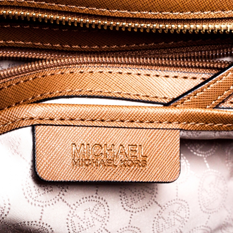 Pre Owned MICHAEL Michael Kors Multicolor Saffiano Leather Selma Tote