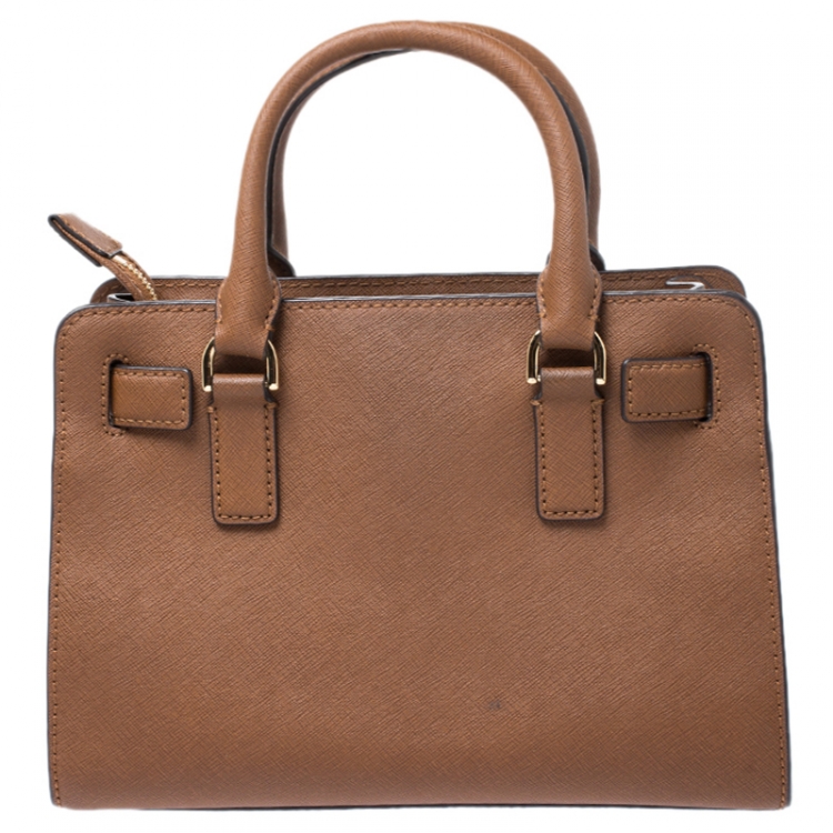 مملوكة مسبقًا MICHAEL Michael Kors Brown Saffiano Leather Tote