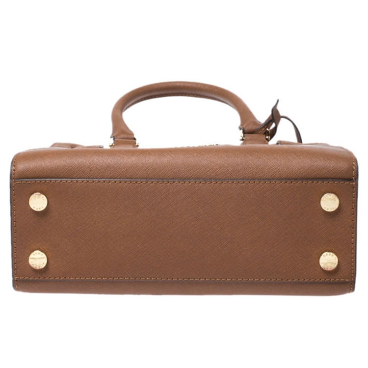 مملوكة مسبقًا MICHAEL Michael Kors Brown Saffiano Leather Tote