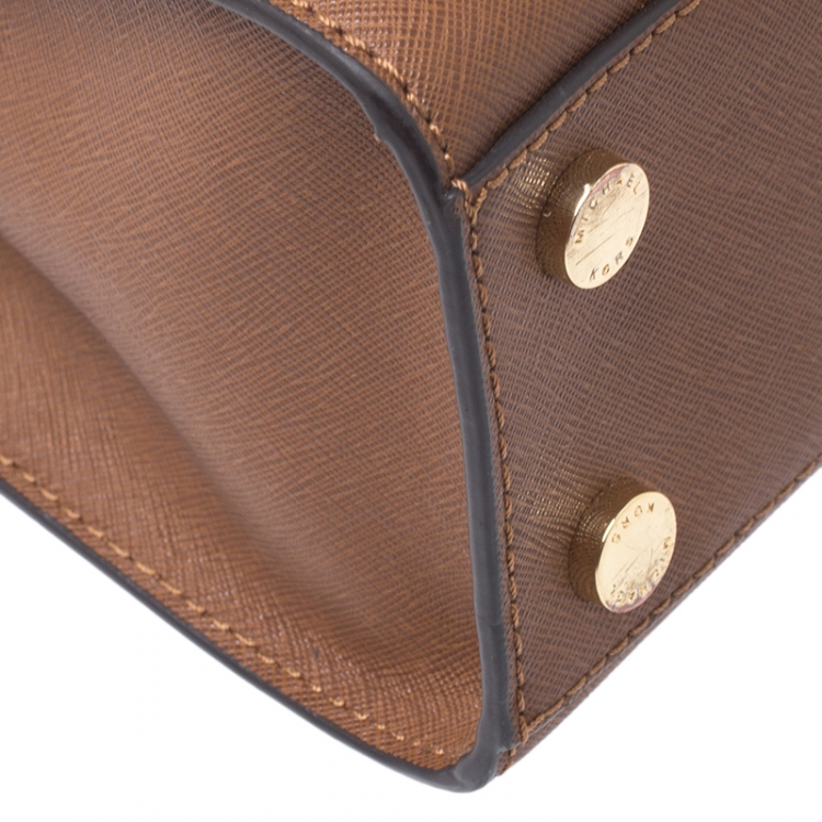 مملوكة مسبقًا MICHAEL Michael Kors Brown Saffiano Leather Tote