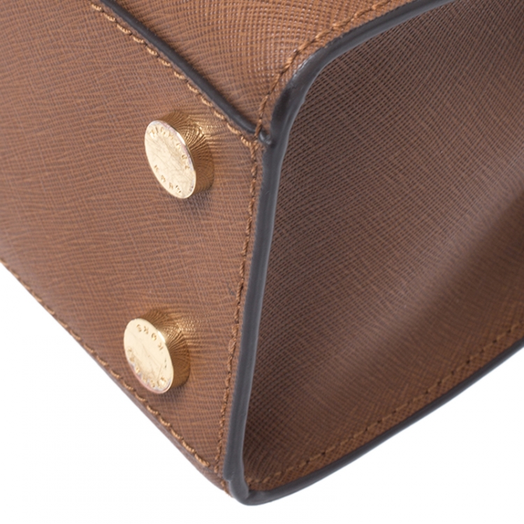 مملوكة مسبقًا MICHAEL Michael Kors Brown Saffiano Leather Tote