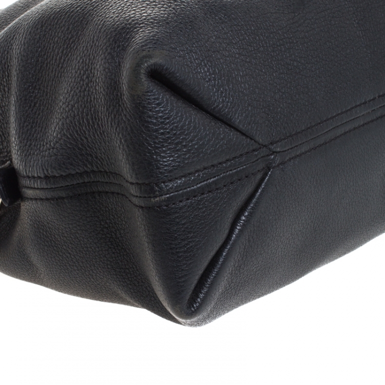 Pre Owned MICHAEL Michael Kors Black Leather Jet Set Chain Tote
