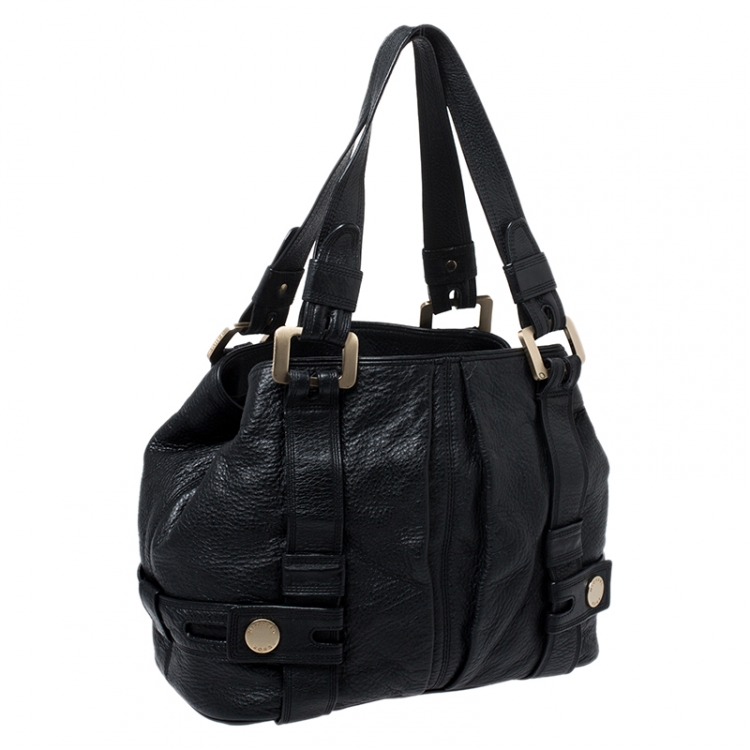 مملوكة مسبقًا MICHAEL Michael Kors Black Buckle Tote