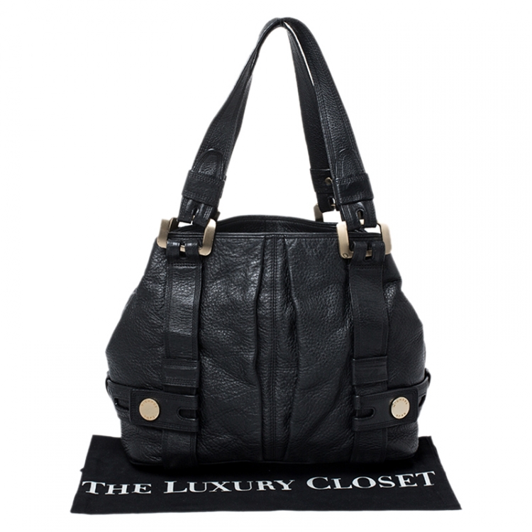 مملوكة مسبقًا MICHAEL Michael Kors Black Buckle Tote