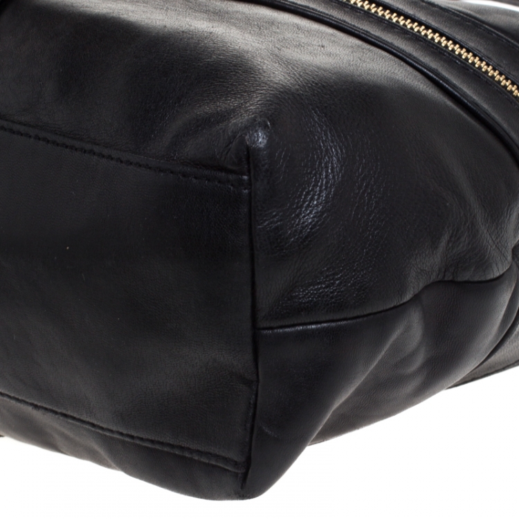 Pre Owned  MICHAEL Michael Kors Black Leather Jamesport Two Way Bag