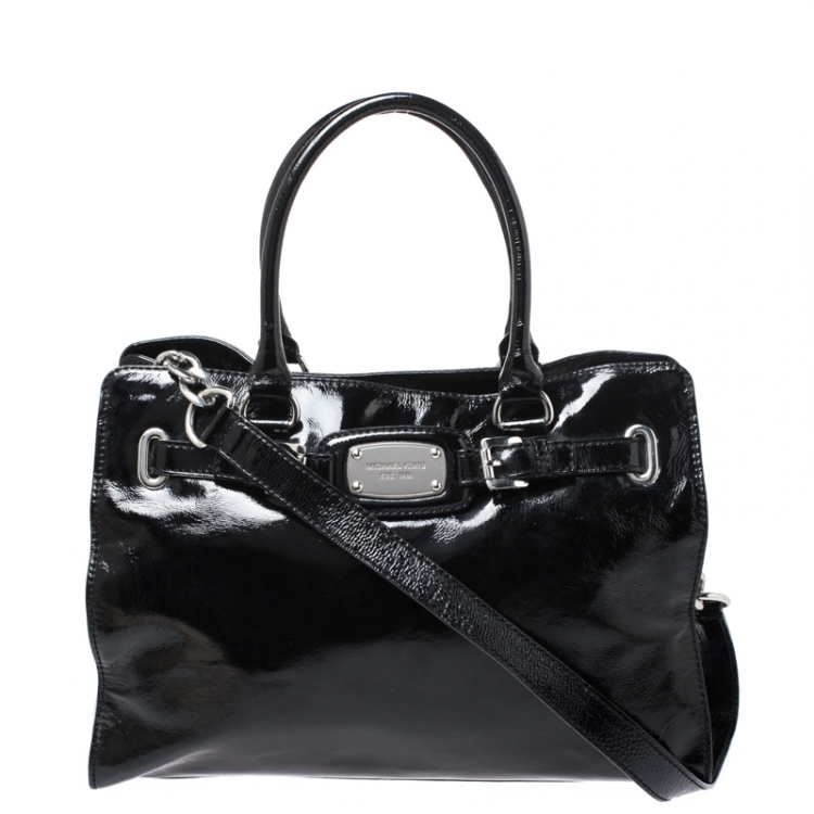 MK black hamilton tote best sale