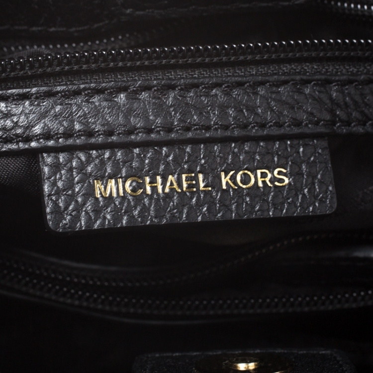 Pre Owned Michael Kors Black Leather Chain Shoulder Bag