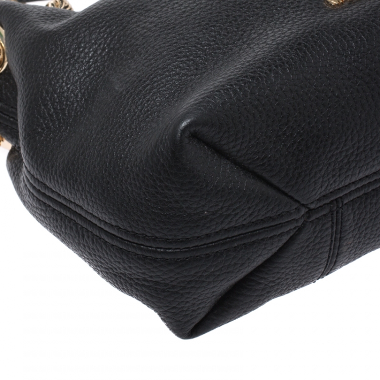 Pre Owned Michael Kors Black Leather Chain Shoulder Bag