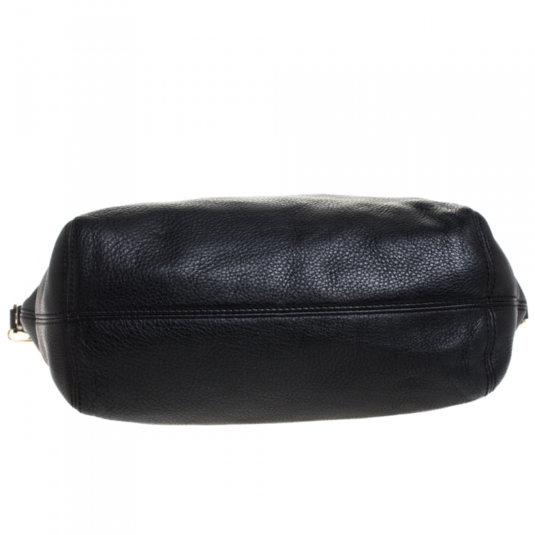 Pre Owned MICHAEL Michael Kors Black Leather Shoulder Bag