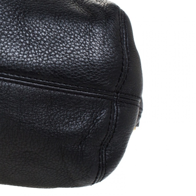 Pre Owned MICHAEL Michael Kors Black Leather Shoulder Bag
