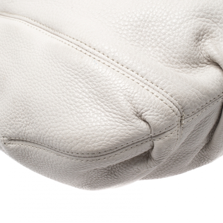 michael kors white leather bag