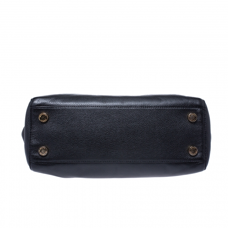 Pre Owned MICHAEL Michael Kors Black Leather Sutton Satchel