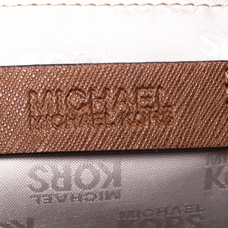 مملوكة مسبقًا MICHAEL Michael Kors Tan Leather Jet Set Chain Shoulder Bag