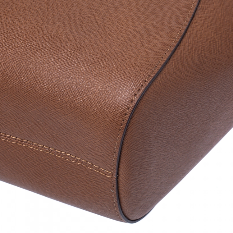 مملوكة مسبقًا MICHAEL Michael Kors Tan Leather Jet Set Chain Shoulder Bag