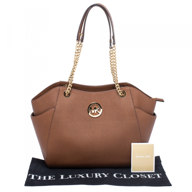 michael kors tan shoulder bag