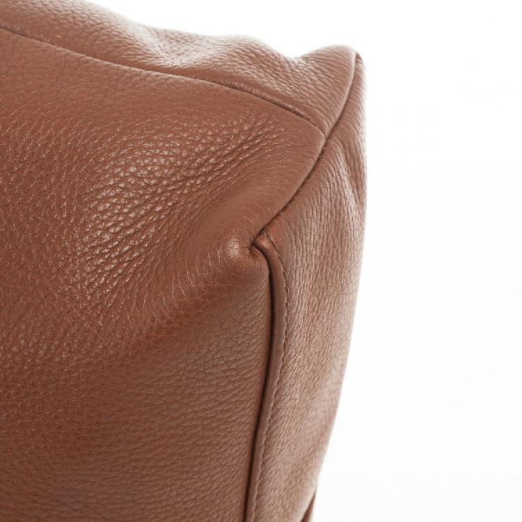 Pre Owned Michael Michael Kors Jamesport Brown Leather Tote