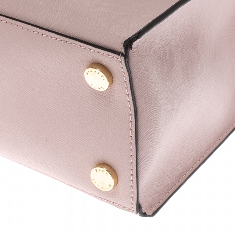 Pre Owned MICHAEL Michael Kors Blush Pink Leather Bridgette Tote