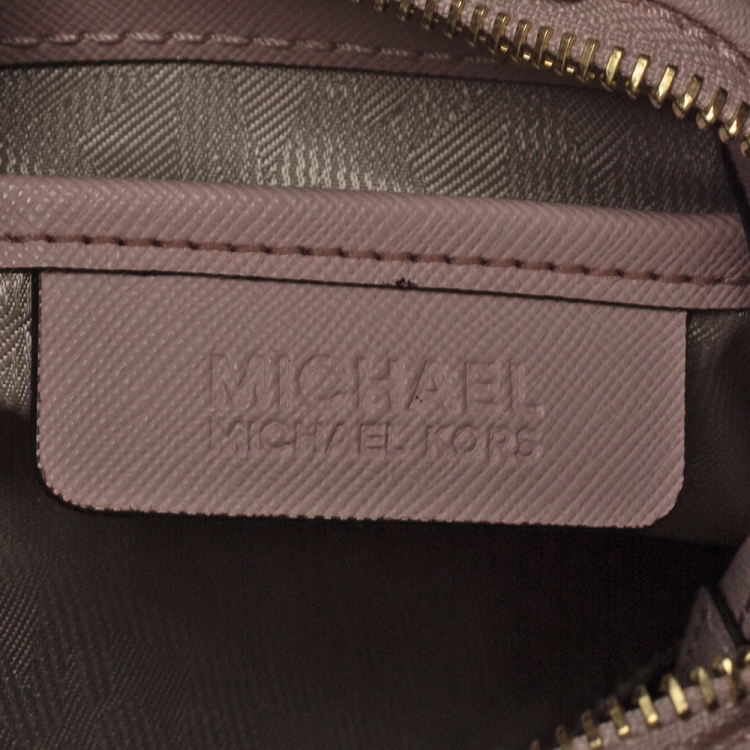 Pre Owned MICHAEL Michael Kors Blush Pink Leather Bridgette Tote