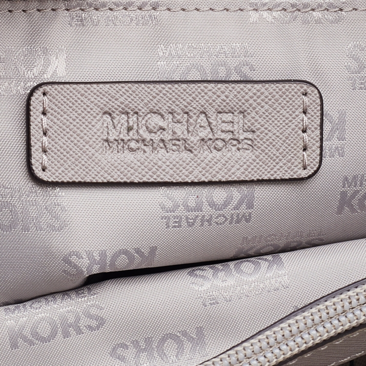 Pre Owned MICHAEL Michael Kors Grey Leather Susannah Chain Tote