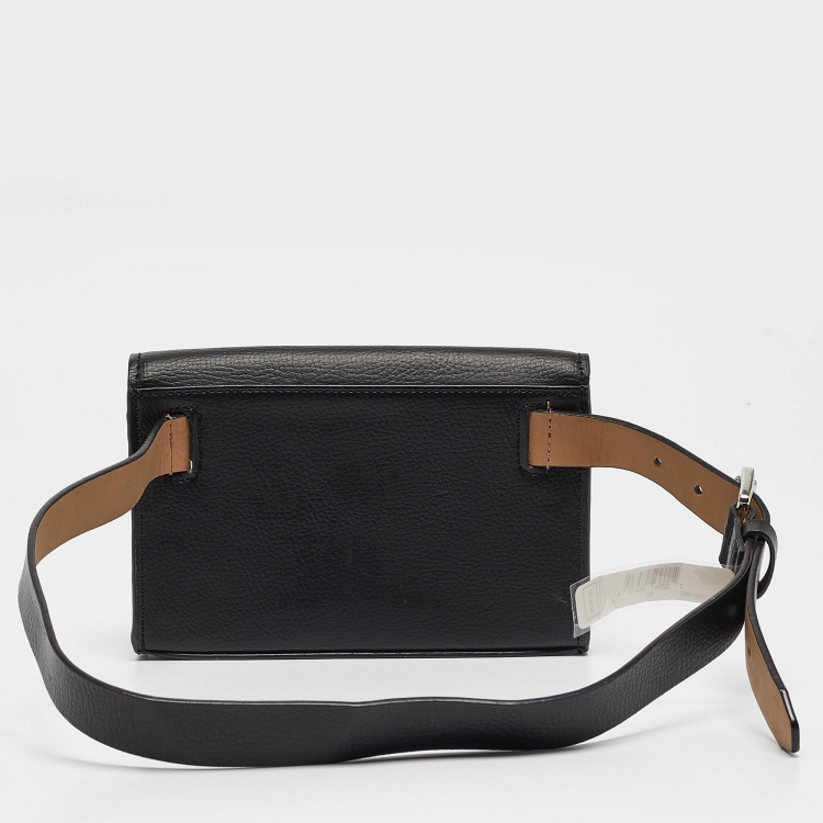 Pre Owned MICHAEL Michael Kors Black Leather Waist Belt Bag