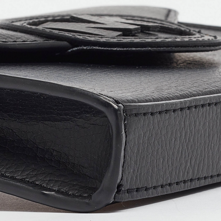 Pre Owned MICHAEL Michael Kors Black Leather Waist Belt Bag