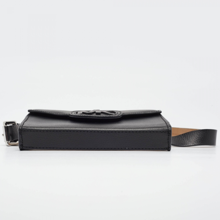 Pre Owned MICHAEL Michael Kors Black Leather Waist Belt Bag