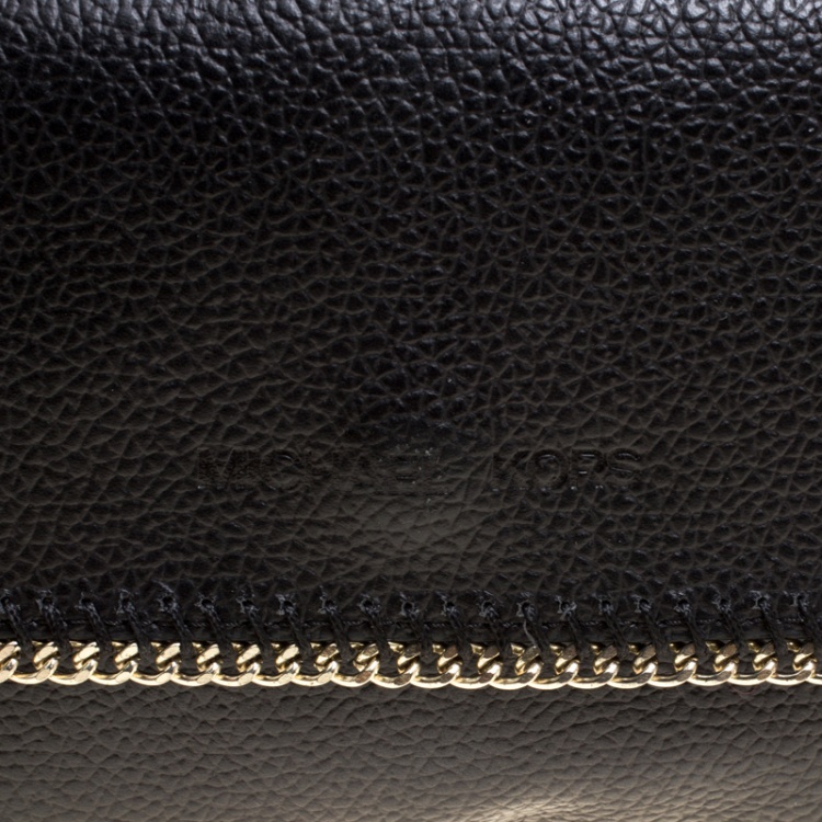 Pre Owned Michael Michael Kors Black Leather Belt Bag