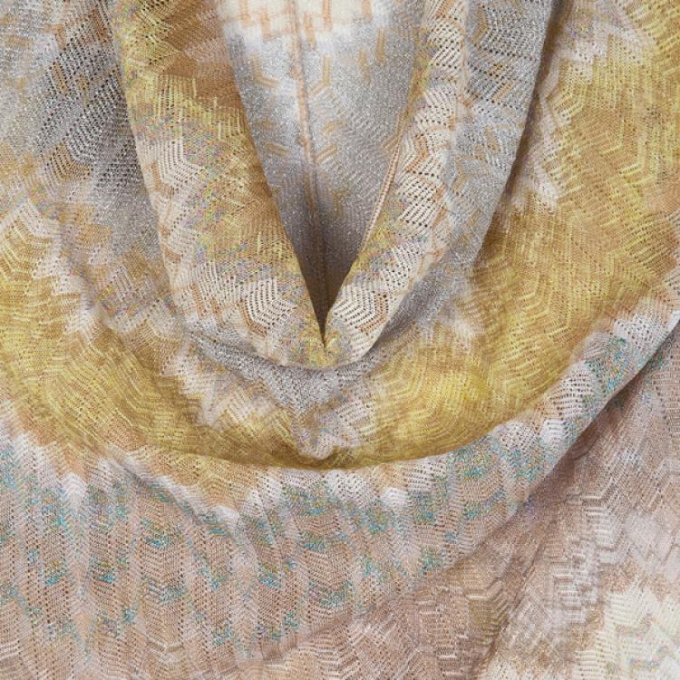 Pre Owned Missoni Multicolor Cowl Neck Dress S