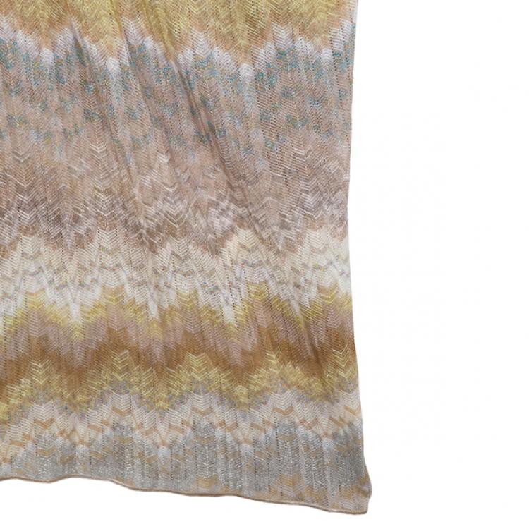 Pre Owned Missoni Multicolor Cowl Neck Dress S