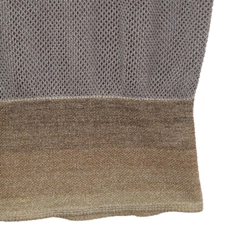 Pre Owned Missoni Metallic Lurex Knit Tunic S