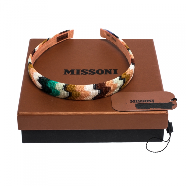 Pre Owned Missoni Multicolor Fabric Blend Head Band