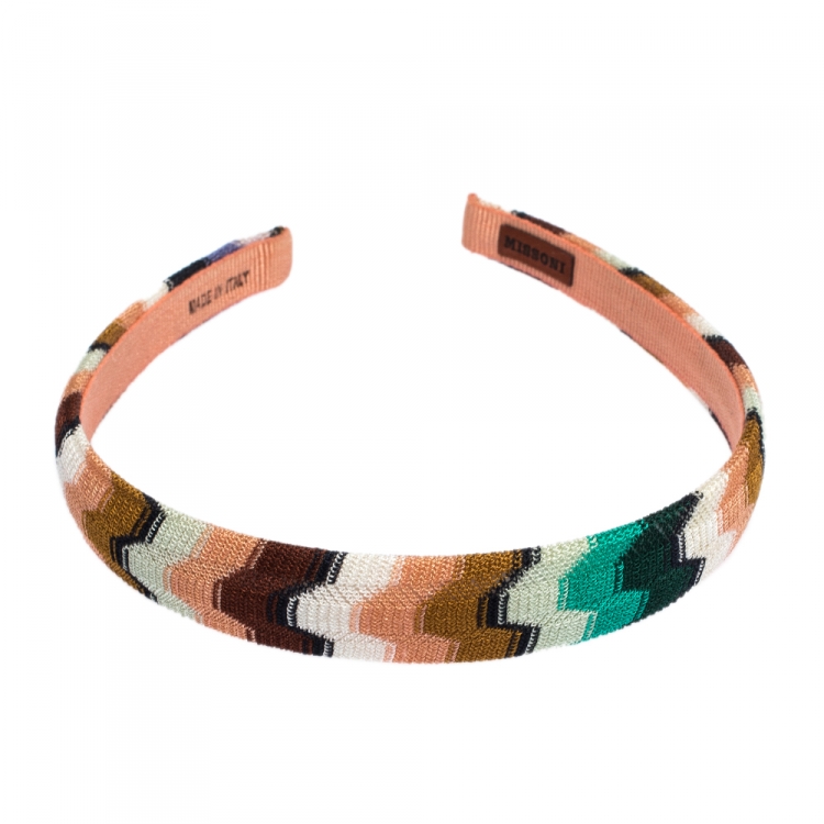 Pre Owned Missoni Multicolor Fabric Blend Head Band