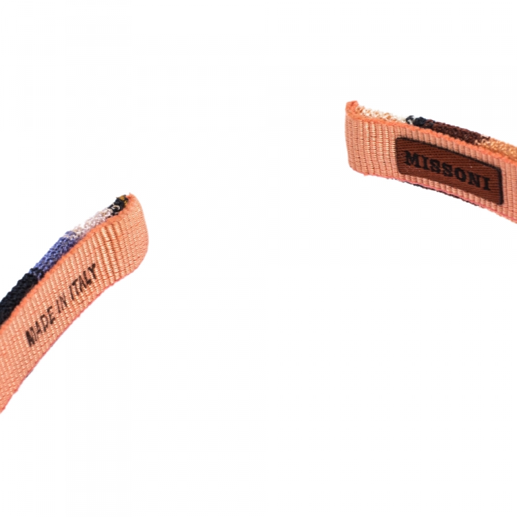 Pre Owned Missoni Multicolor Fabric Blend Head Band